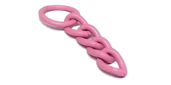 100pcs Chain Pink 30mm with one jump ring