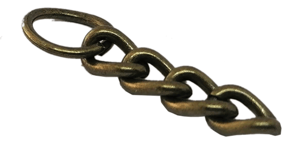 100pcs Chain Antique Brass 30mm with one jump ring