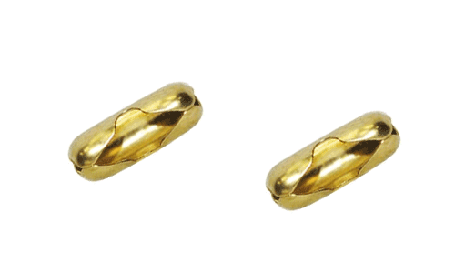 Ball chain, Gold, Connector for 3mm ball chain BC3-G