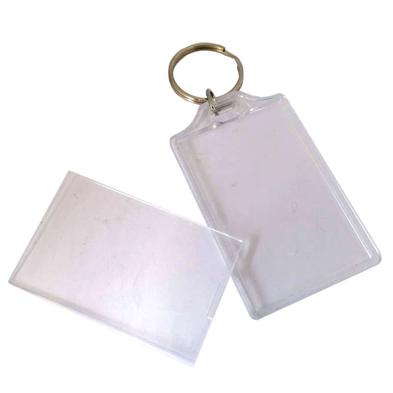 Blank Acrylic Keyring Large (46mm X 71mm)