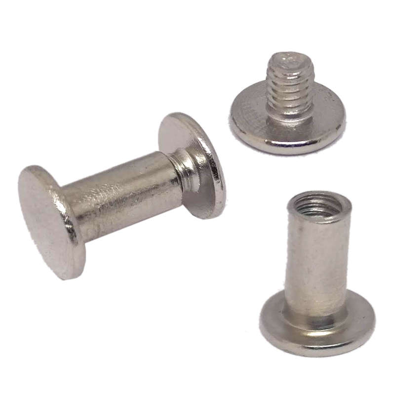 100pcs Interlocking screw, Stainless Steel, 10mm
