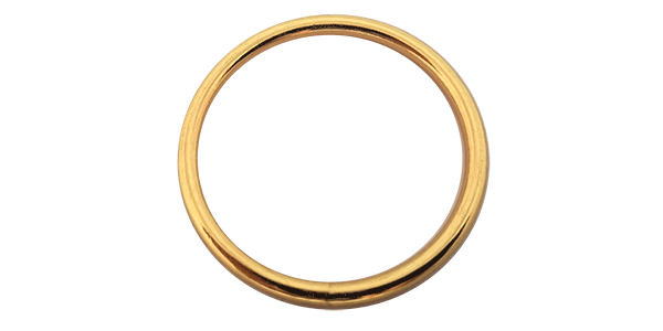 O Ring (40mm x 3mm) WELDED Golden colour