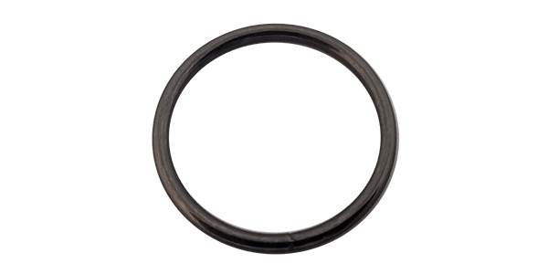 O Ring (40mm x 3mm) WELDED Metal Black colour