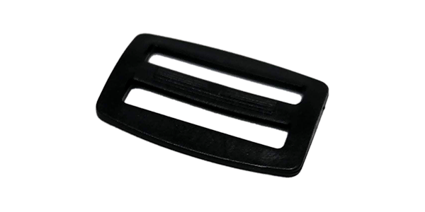 25pcs Buckle tri-glide 32mm, Black, Plastic