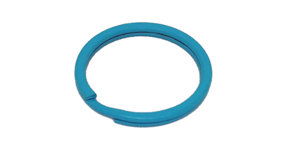 100pcs Split ring Flat (25mm) Light Blue