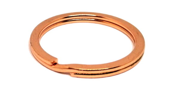 50pcs Split ring Flat (25mm) Rose Gold