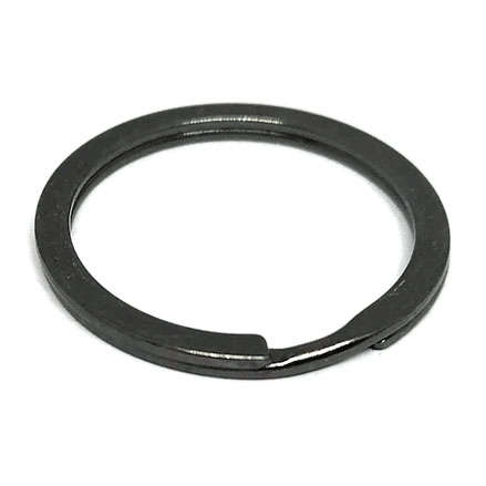 Split ring Flat (30mm) Gun-Metal Black colour