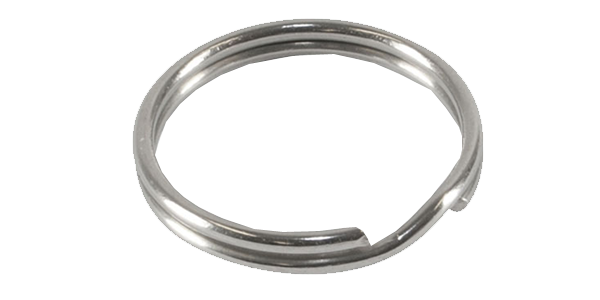 100pcs 25mm split ring (nickel plated) ring for keyrings. (Silver)