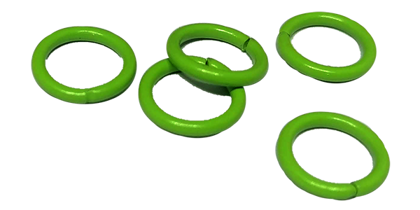 Jump ring 10mm, Lime