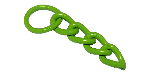 Chain lime 30mm with one jump ring