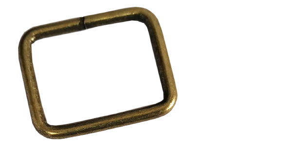 10pcs Rectangular loop (25mm) Antique Brass