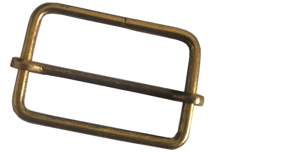 50pcs Tri-Glide metal, 38mm Movable Slider, Antique Brass