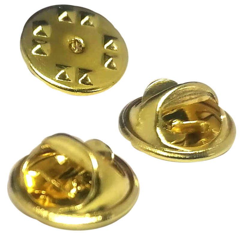 100pcs Butterfly clutch Gold (Pin not included)
