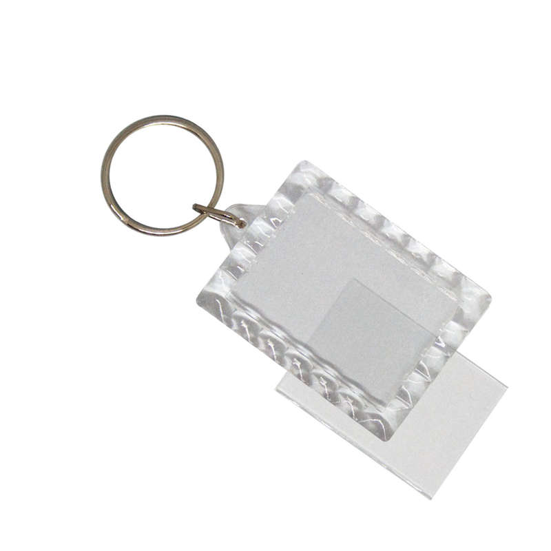 Blank Acrylic Keyring (28mm X 40mm) Photo clip-in keyring