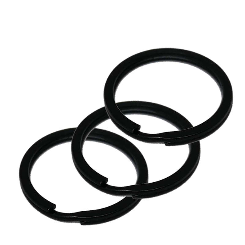 Split ring Flat (25mm) Black