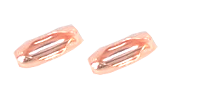 Rose-Gold connector for 3mm ball chain.