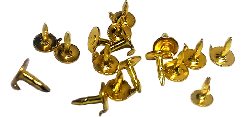 100pcs Butterfly pin 6mm Gold (Clutch not included)