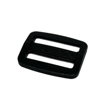 25pcs Buckle tri-glide 20mm, Black, Plastic