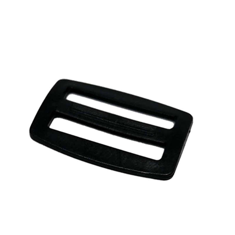 25pcs Buckle tri-glide 32mm, Black, Plastic