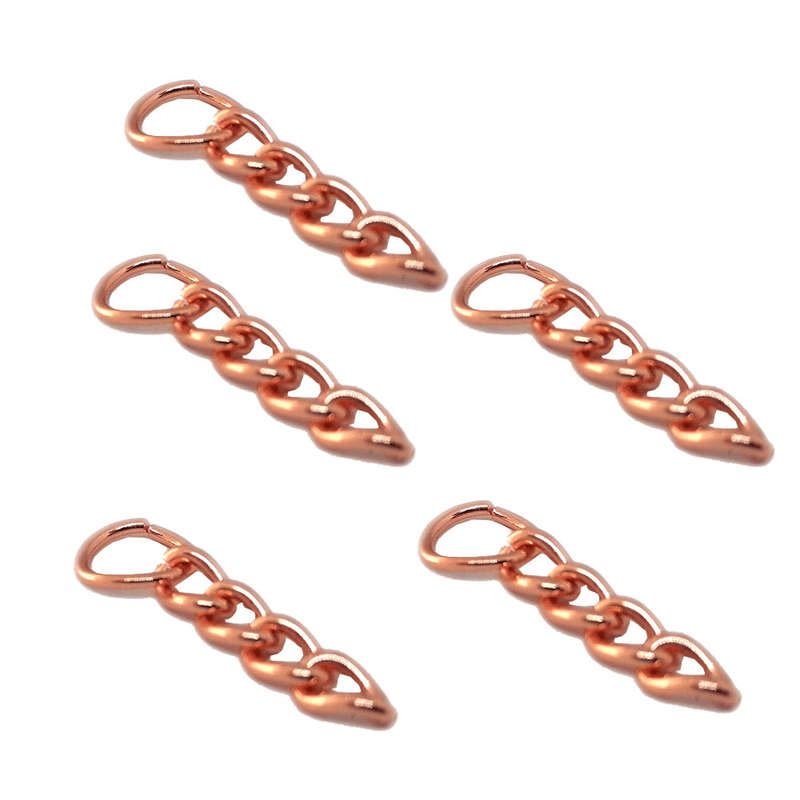 100pcs Chain Rose Gold 30mm with one jump ring