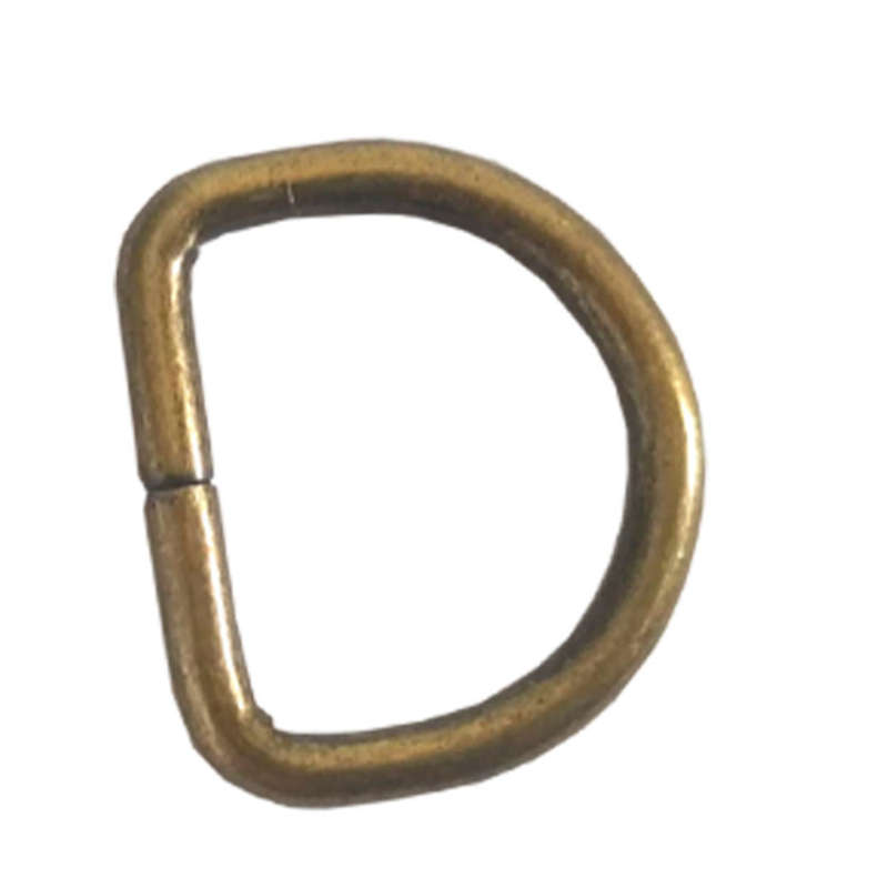 10pcs D-Ring - Wide (20mm) Antique Brass