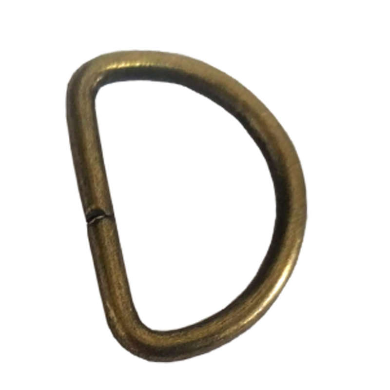 10pcs D-Ring (25mm, 3mm Thickness) Antique Brass