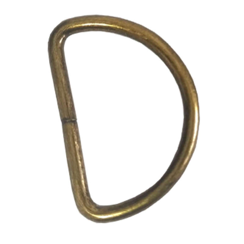 10pcs D-Ring (32mm, 3mm Thickness) Antique Brass