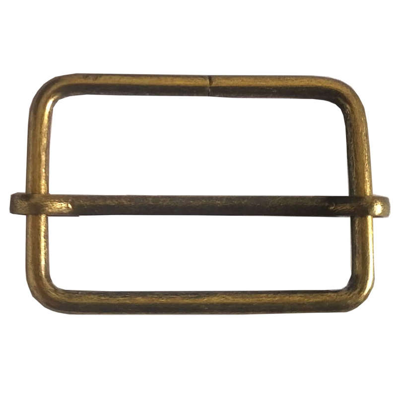 50pcs Tri-Glide metal, 38mm Movable Slider, Antique Brass