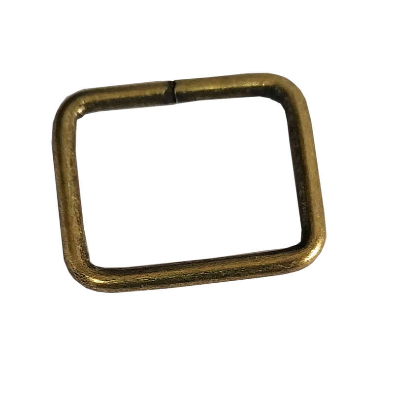 10pcs Rectangular loop (25mm) Antique Brass