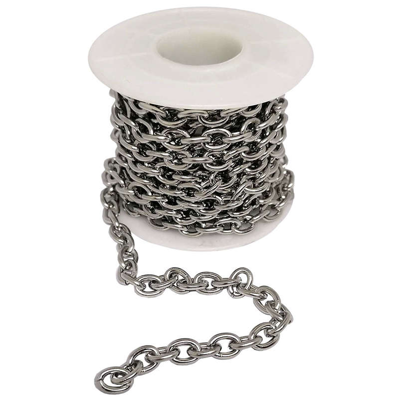 Chain, Stainless steel, THICK wire 1.6, sold per meter