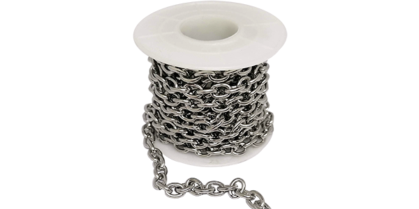 Chain, Stainless steel, THICK wire 1.6, sold per meter