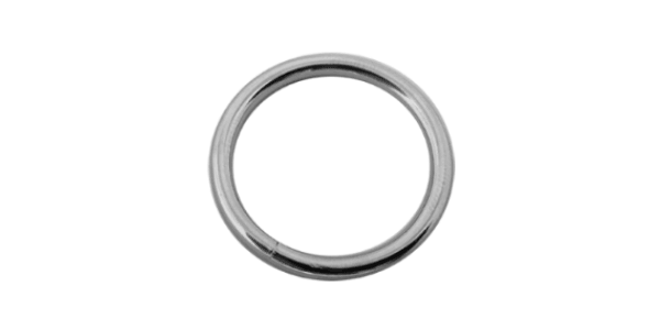 100pcs O Ring (30mm x 3mm) WELDED Silver colour