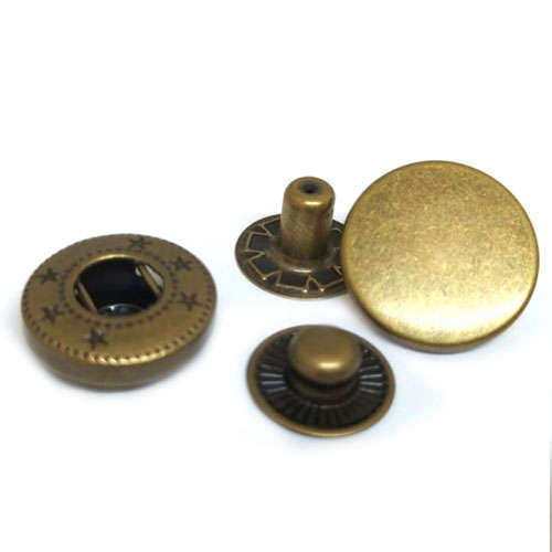 1000pcs Press Stud 12.5mm Antique Brass