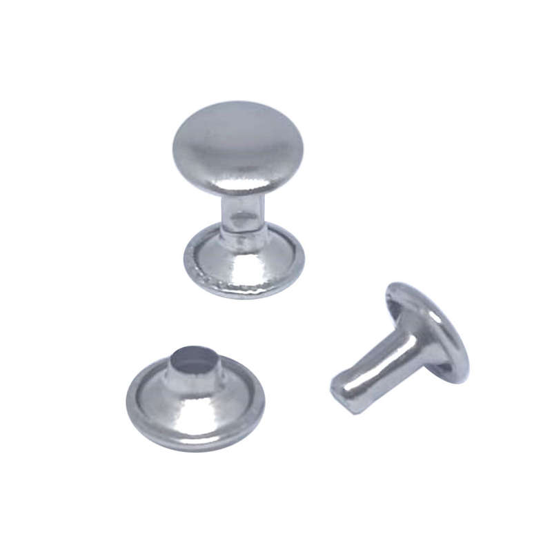 1000pcs Rivet set, Tubular, 9x9mm, Economy (Silver in colour)