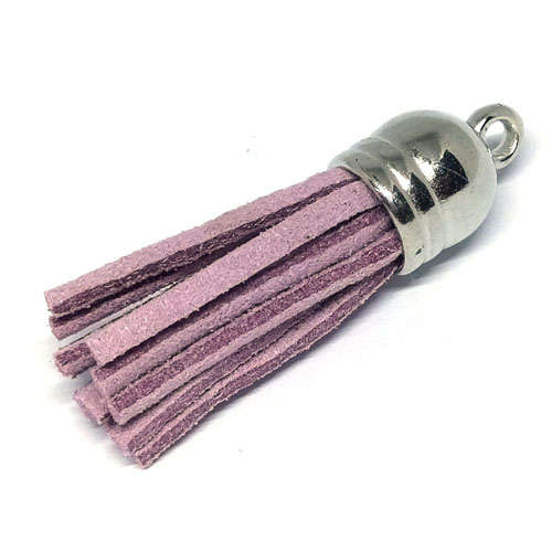 10pcs Tassel Lilac with Silver cap