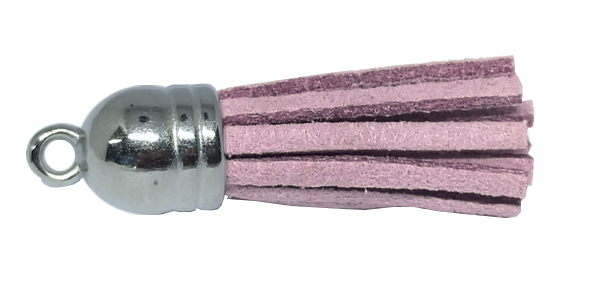 10pcs Tassel Lilac with Silver cap