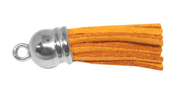 10pcs Tassel Caramel with Silver cap