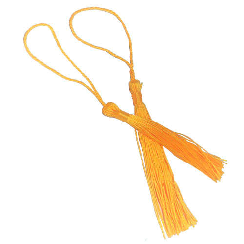 100pcs Citrus Tassel, Thread 80mm with loop