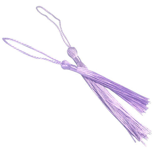 100pcs Lilac Tassel, Thread 80mm with loop