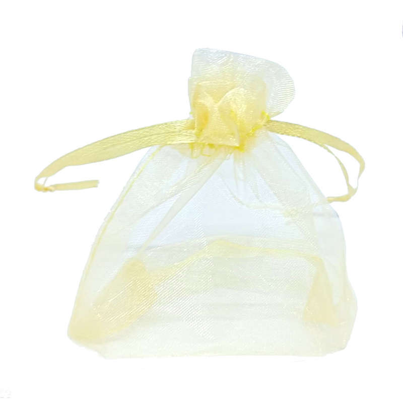 100ea Organza bag, 90x120mm, Gold