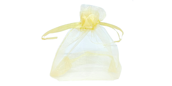 100ea Organza bag, 90x120mm, Gold