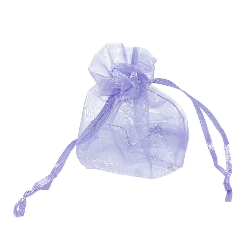 100ea Organza bag, 90x120mm, Lavender