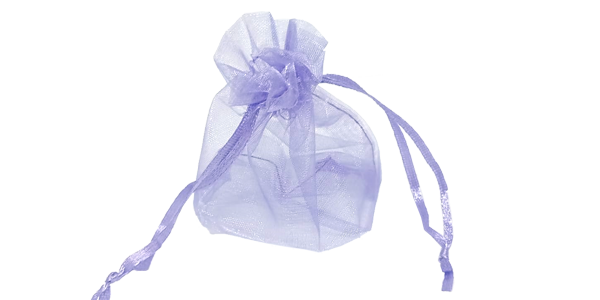 100ea Organza bag, 90x120mm, Lavender