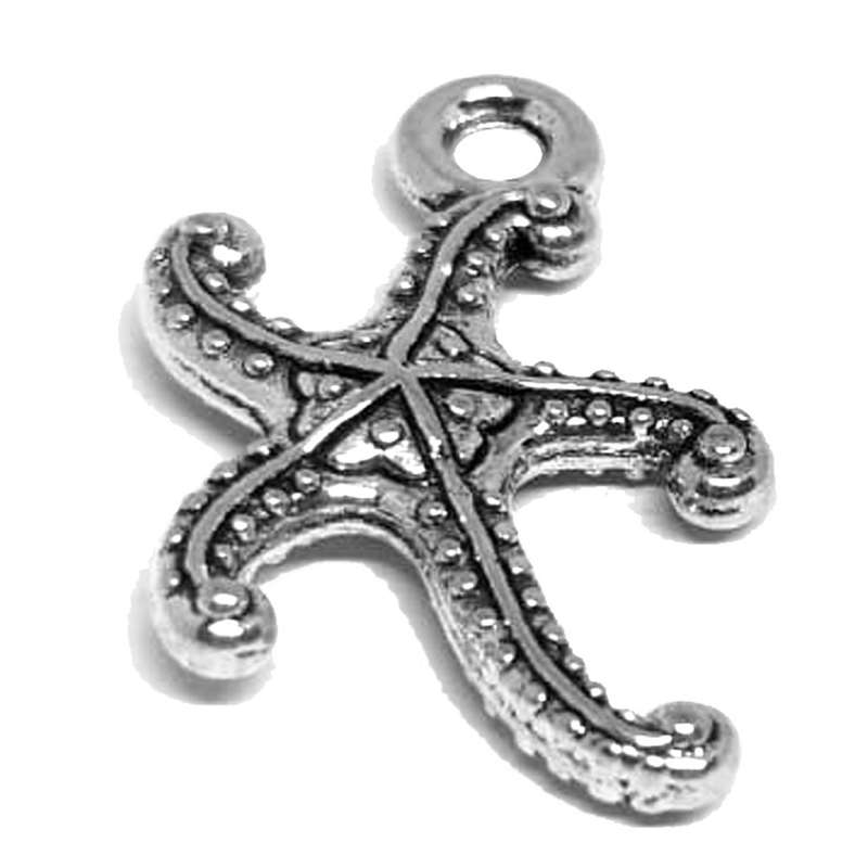 Charm, 12 Identical Sea star (Starfish) charms