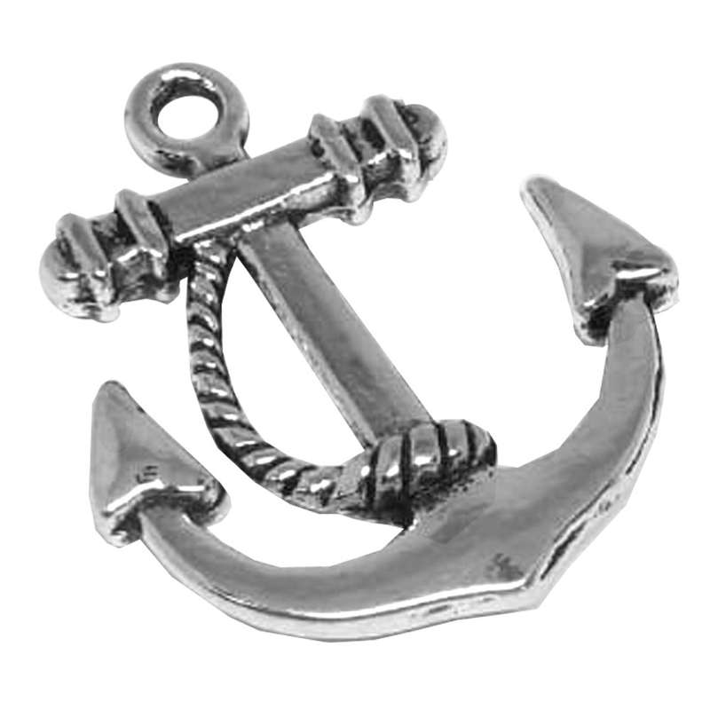 Charm, 6 Identical ship's Anchor and rope charms