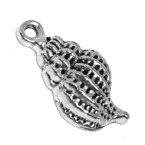 Charm, 10 Identical sea shell charms