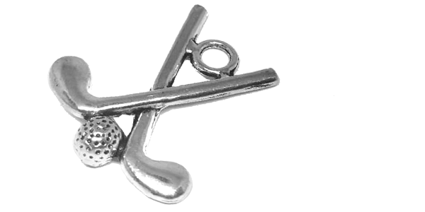 Charm, 4 Identical Hockey Sticks and Ball charms