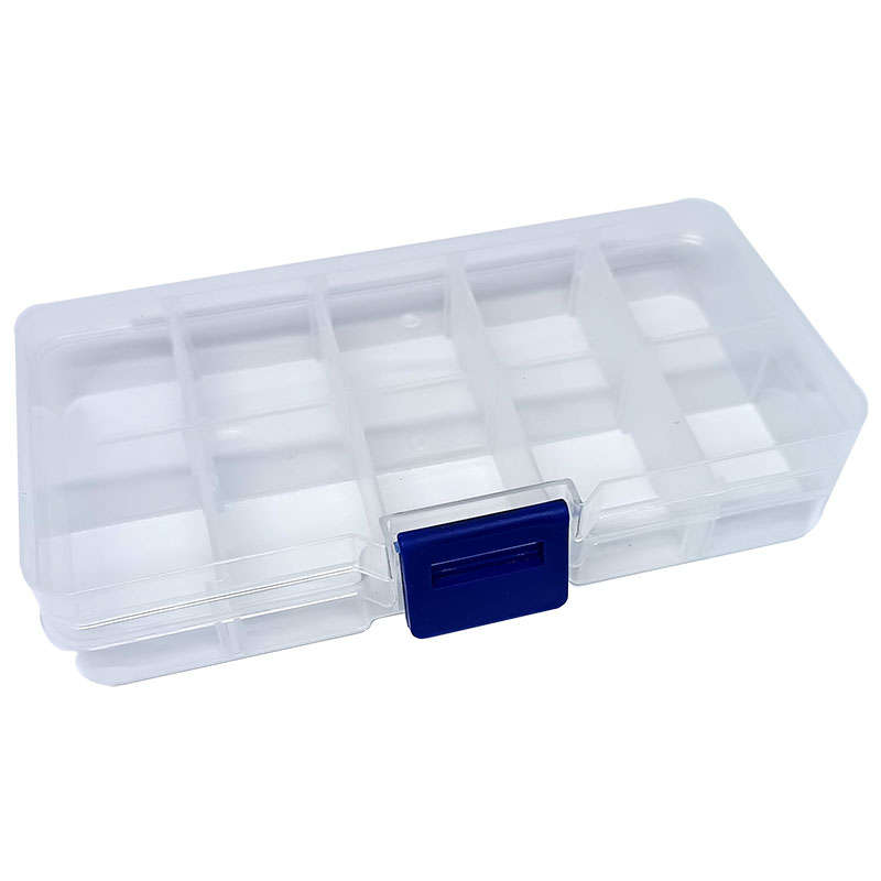 Box, Plastic with 10 compartments