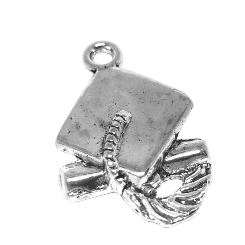 Charm, 6 identical Graduation Cap Charms