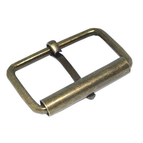 50pcs Belt Roller Buckle, 3mm Wire, 32mm, Antique Brass